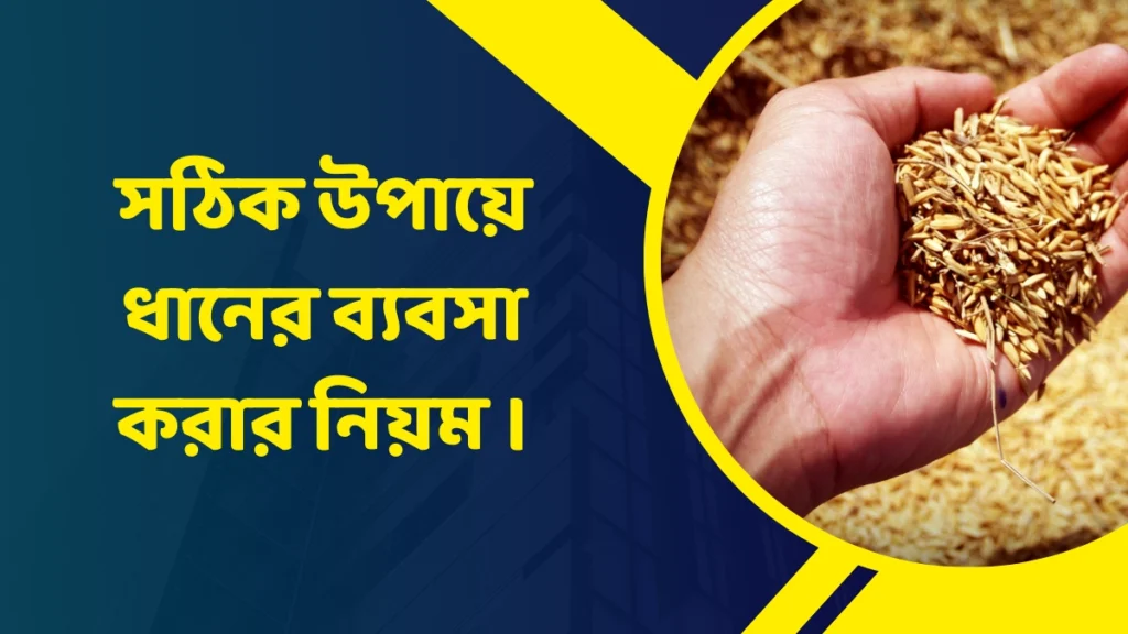 ধানের ব্যবসা করার নিয়ম